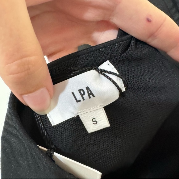 NWT LPA Revolve Open Back Black Bodysuit Size Small minimalist capsule wardrobe - Picture 5 of 5